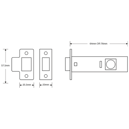 ASEC Tubular Latch