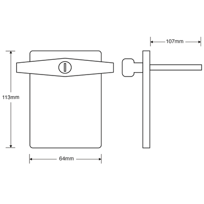 GARADOR T Locking Garage Door Handle