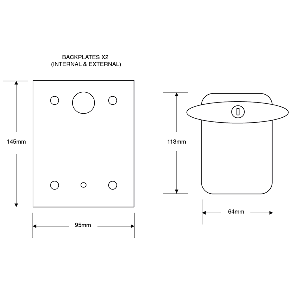 GARADOR GAR0150 Garage Door Handle Conversion Kit