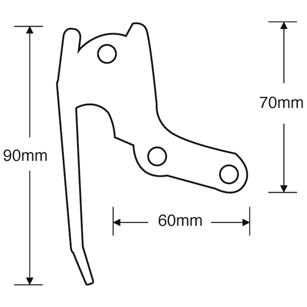 GARADOR GAR0085 Push Handle & Pin Garage Door Lock