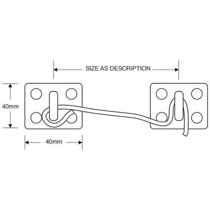 ASEC Wire Cabin Hook