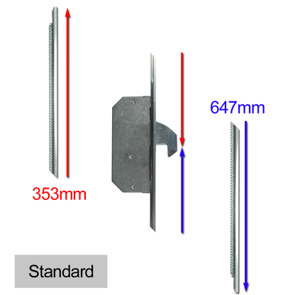 ASEC Modular Repair Lock Locking Point Extensions (Timber Door) - 2 Hook