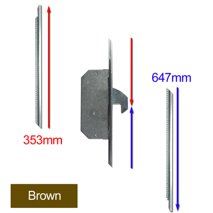 ASEC Modular Repair Lock Locking Point Extensions (Timber Door) - 2 Hook