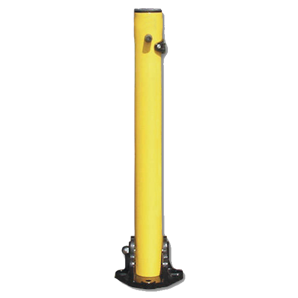 ASEC Yellow Fold Down 620mm High Parking Post