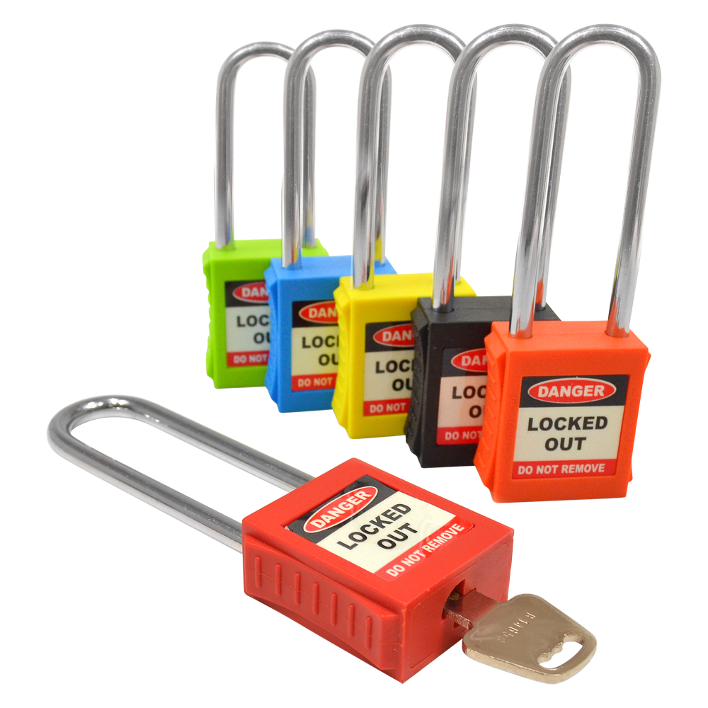 ASEC Safety Lockout Tagout Padlock Long Shackle