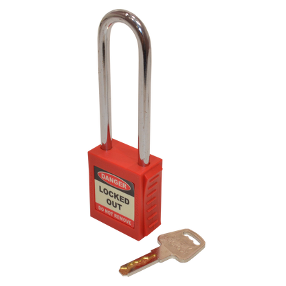 ASEC Safety Lockout Tagout Padlock Long Shackle