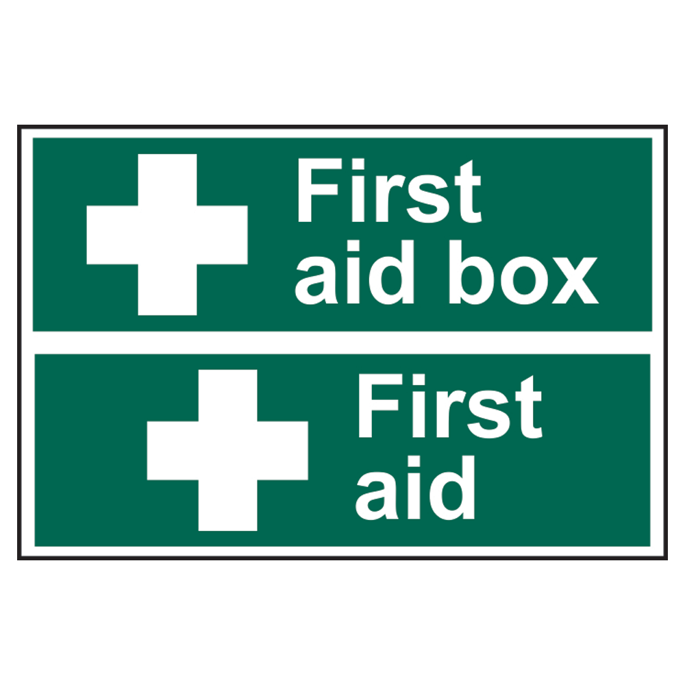 ASEC First Aid Box Sign 300mm x 200mm