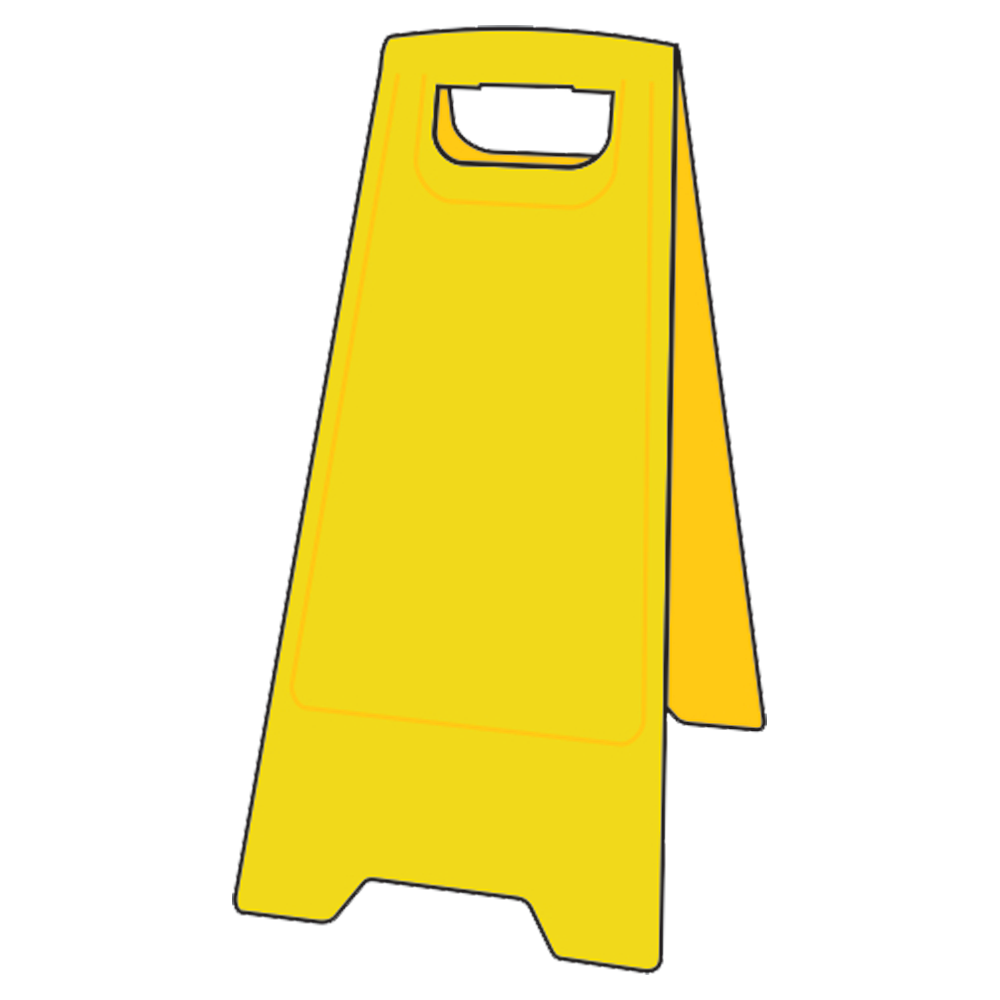 ASEC Heavy Duty Yellow A Board 60cm