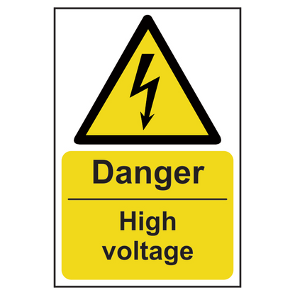 ASEC Danger: High Voltage Sign 200mm x 300mm