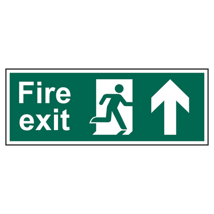 ASEC Fire Exit Arrow Direction Sign 400mm x 150mm