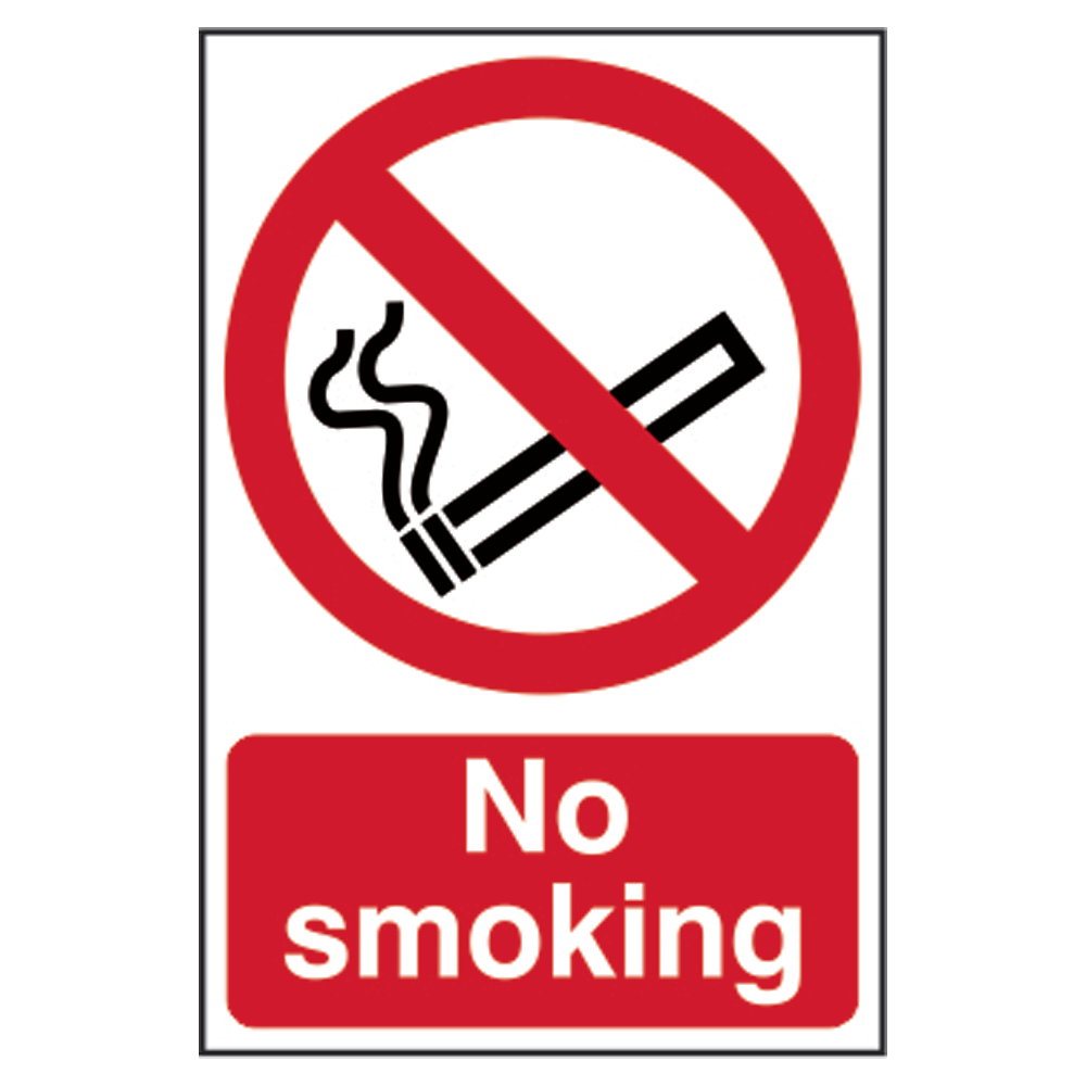 ASEC No Smoking Sign 200mm x 300mm