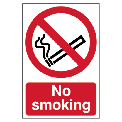 ASEC No Smoking Sign 200mm x 300mm