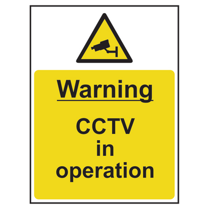 ASEC Warning: CCTV In Operation Sign 300mm x 400mm