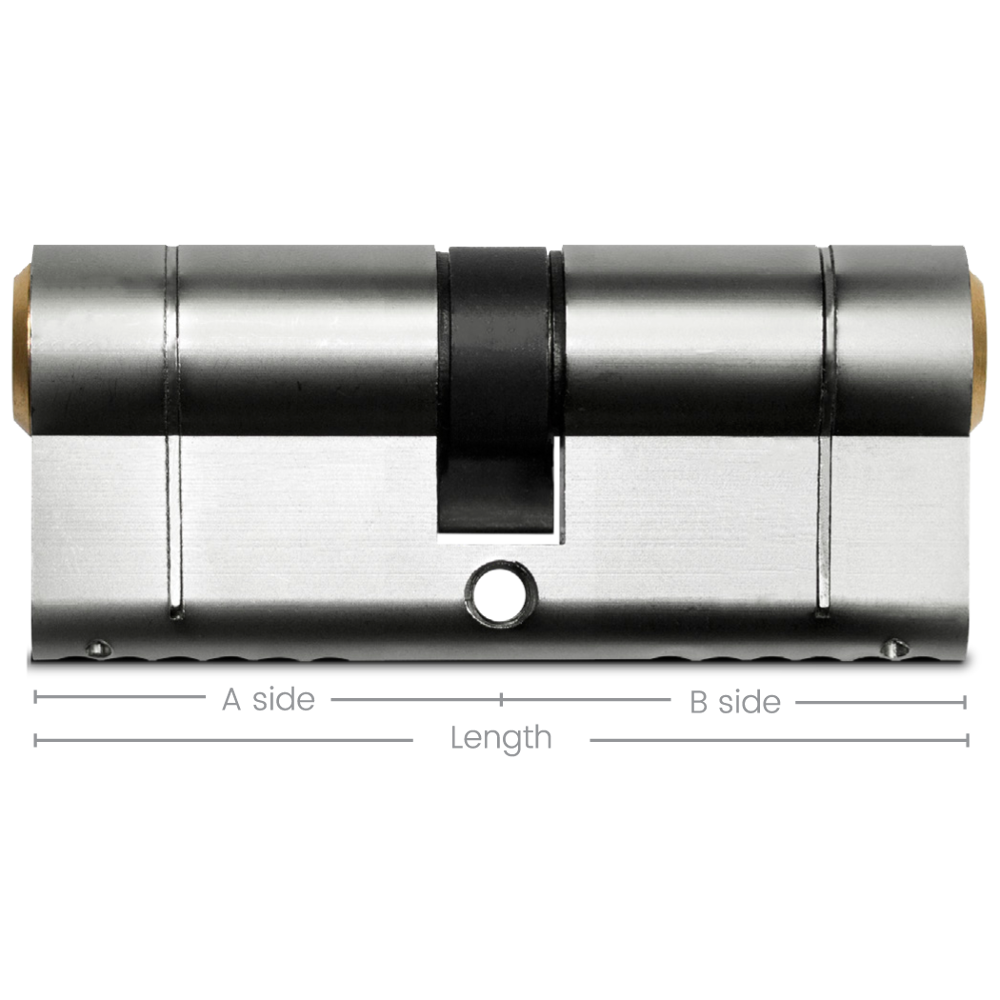 ASEC Vital 6 Pin Double Euro Dual Finish Snap Resistant Cylinder