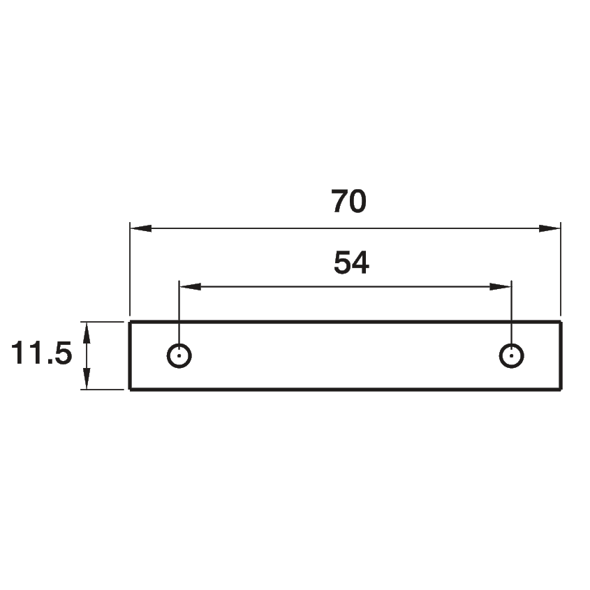 ASEC Budget Lock Flat Latch Plate