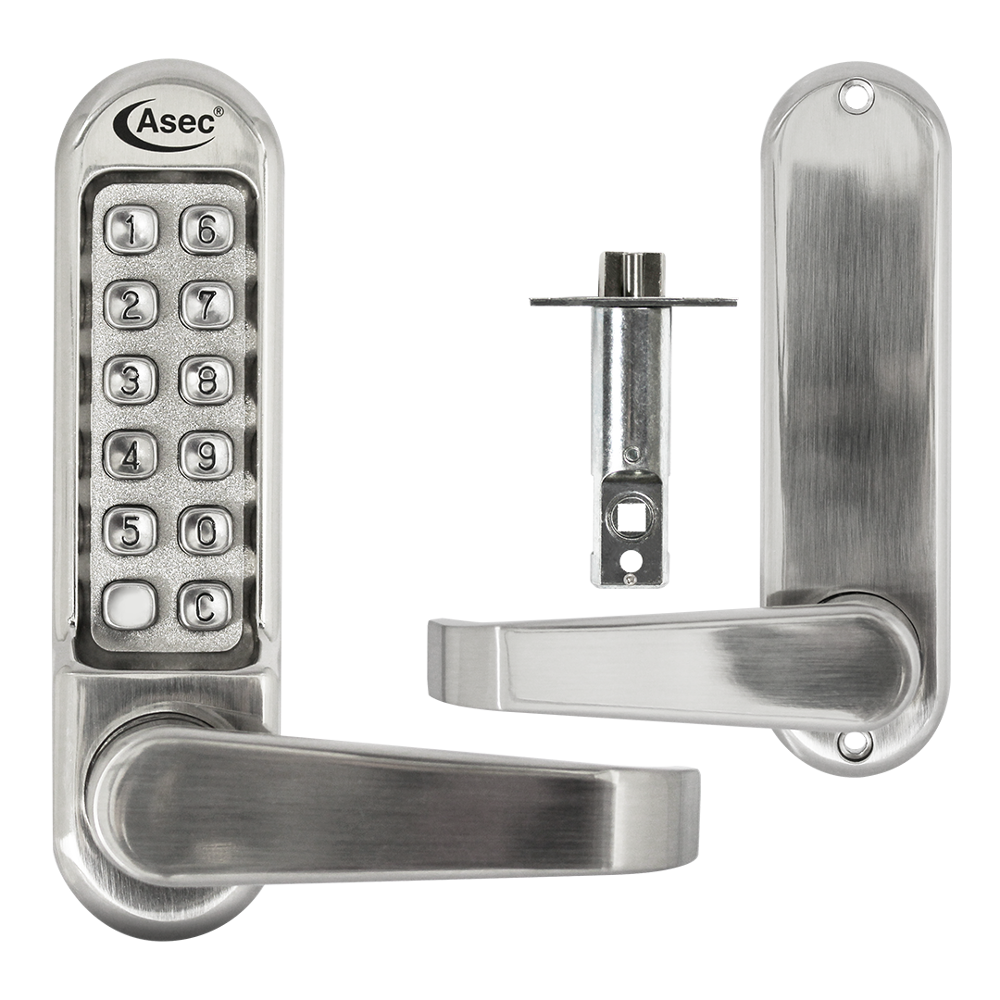 ASEC AS4300 Series Lever Operated Digital Lock With Clutched Handle & 60mm Latch