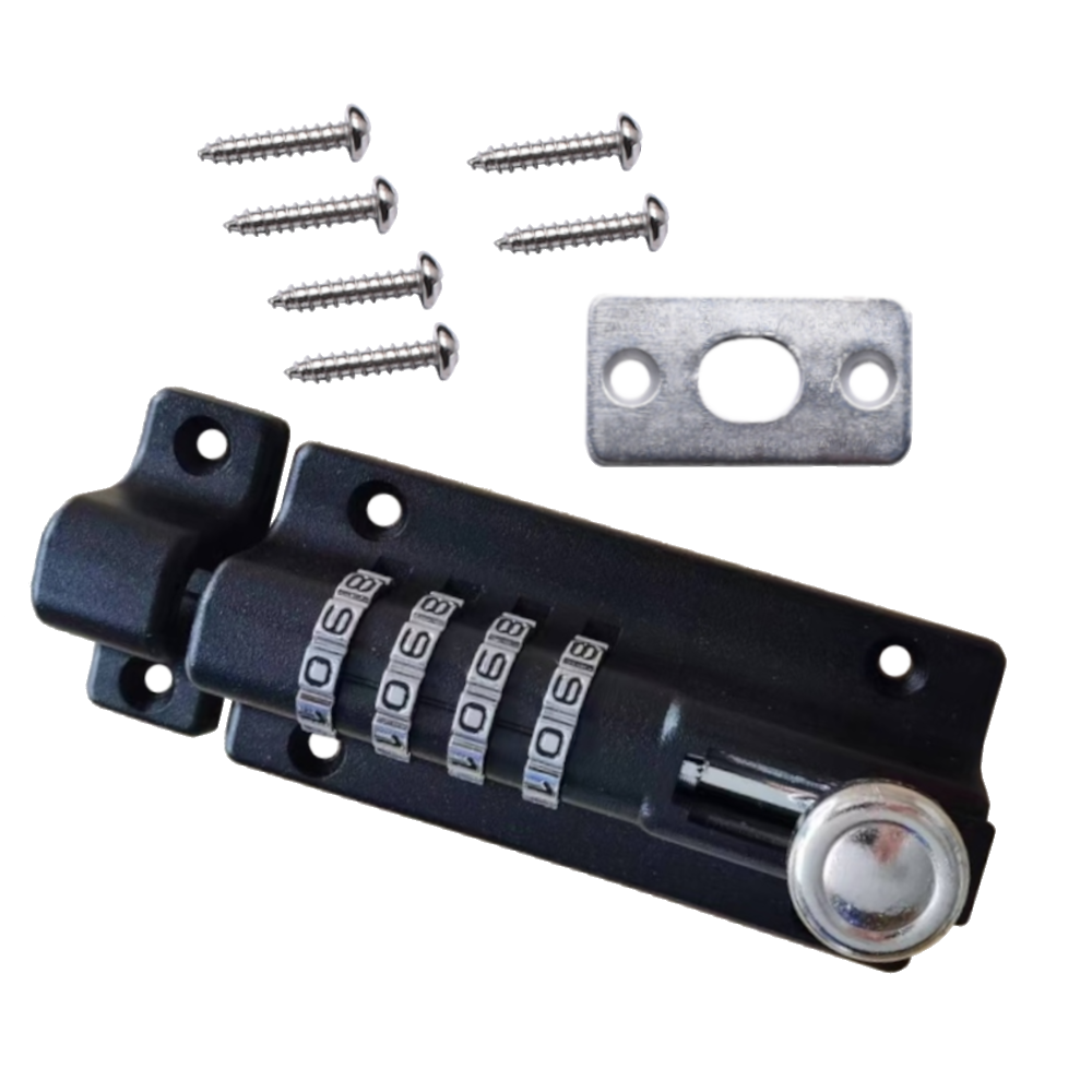 ASEC Combination Tower Bolt Black