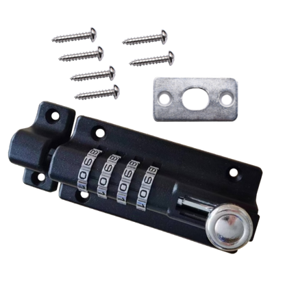 ASEC Combination Tower Bolt Black