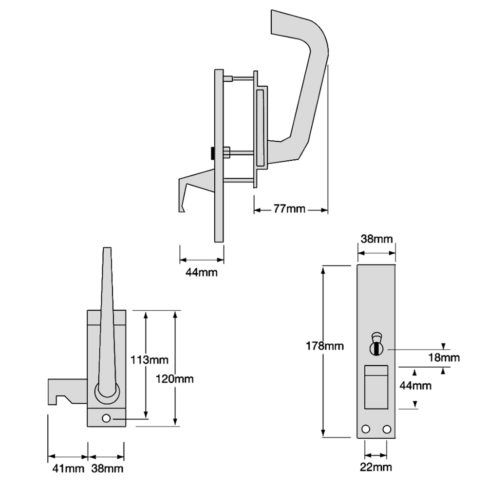 ASEC Disabled Toilet Handle Facility Indicator Set