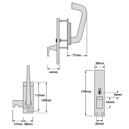 ASEC Disabled Toilet Handle Facility Indicator Set