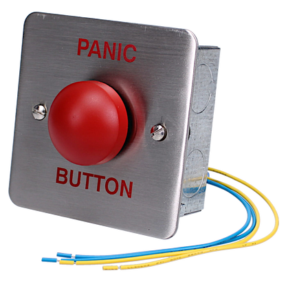 ASEC Red Dome Panic Button Flush Fit