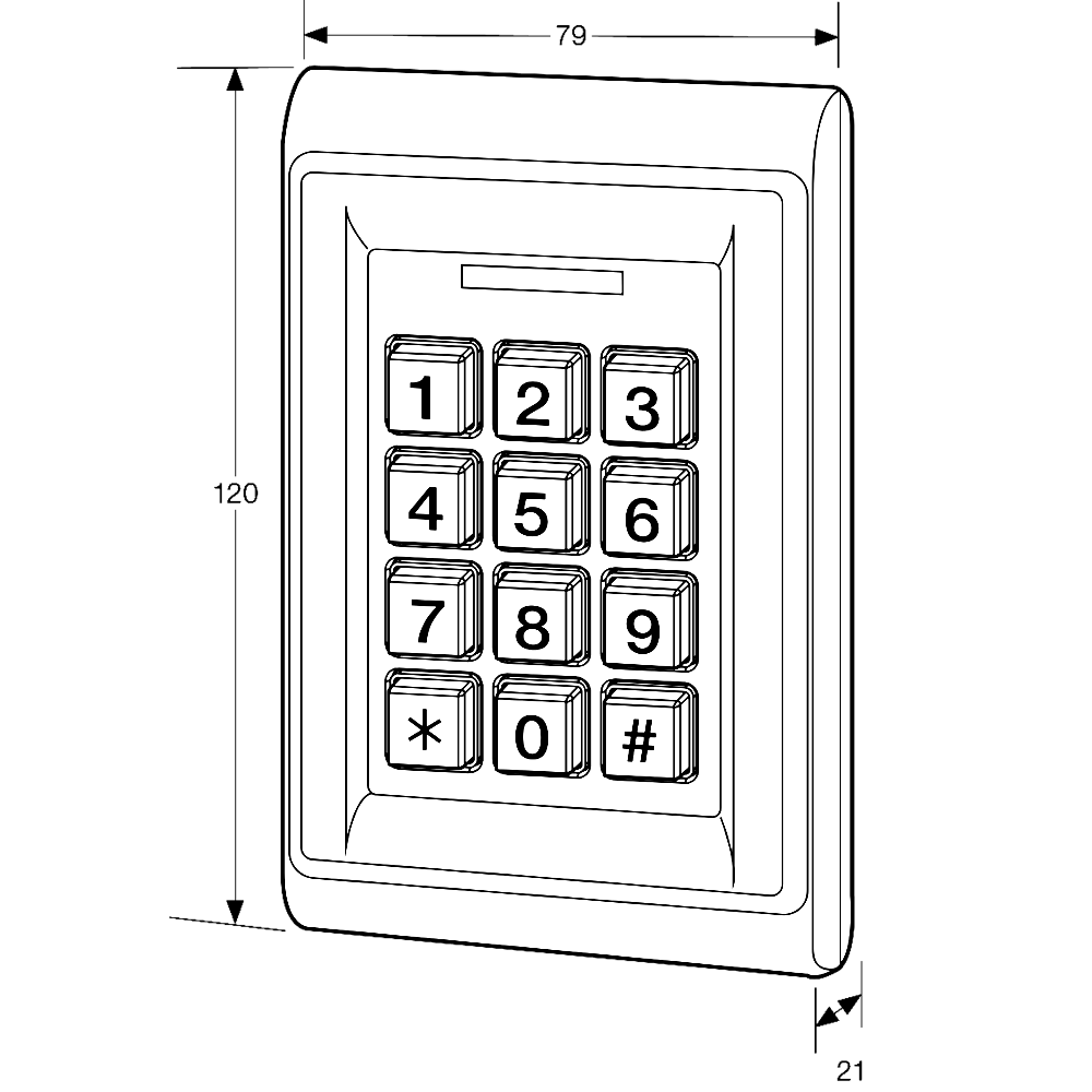 ASEC Bluetooth Proximity Keypad