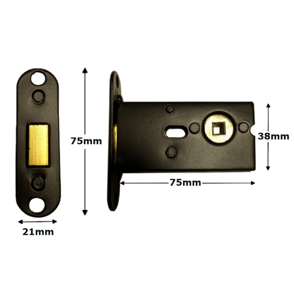 ASEC 75mm Deadbolt For 5mm Spindle