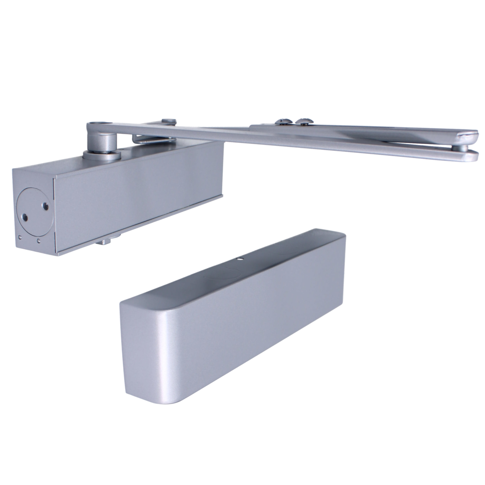 ASEC Architectural Size 2-5 Door Closer With Backcheck & Delayed Action CE/UKCA FD120 C/W Cover & Arm