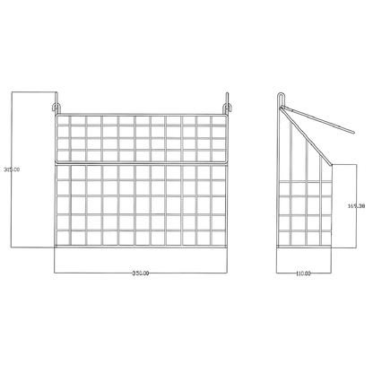 ASEC Slimline Letter Cage (315mm X 350mm X 110mm)