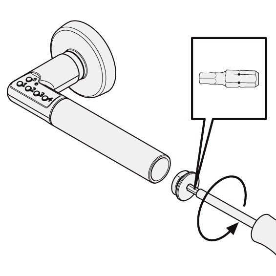 ASSA ABLOY 8821 Codehandle Door Battery Cover