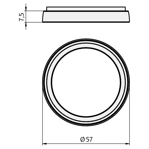 ASSA ABLOY 8820 Codehandle Round Rose Spacer