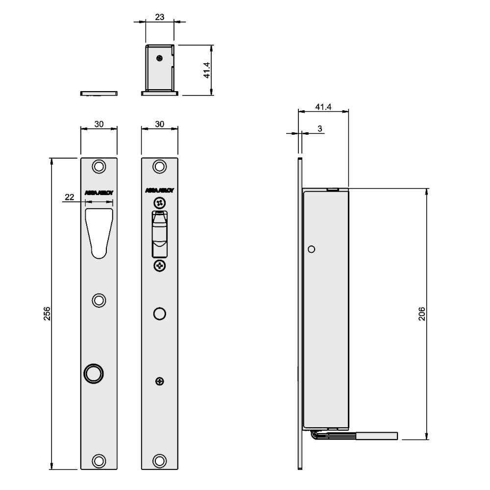 ASSA ABLOY ES8100 V-Lock 12-24VDC PTO/PTL Monitored