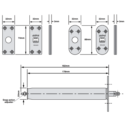 ASTRA DOOR AST1000 Concealed Door Closer