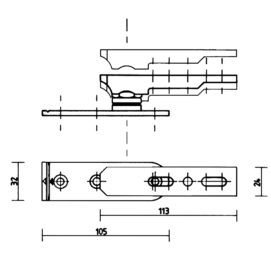 AXIM Universal Bottom Pivot Assembly 8800 Series