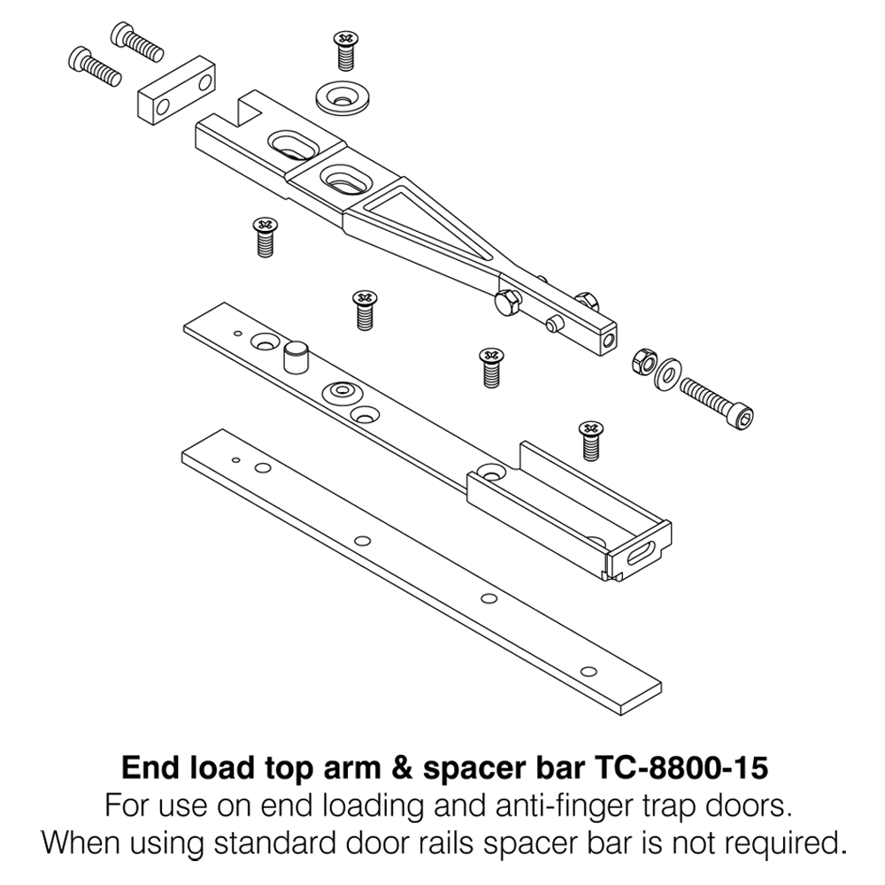 AXIM Transom Door Closer Drive Arm Assembly 8800 Series