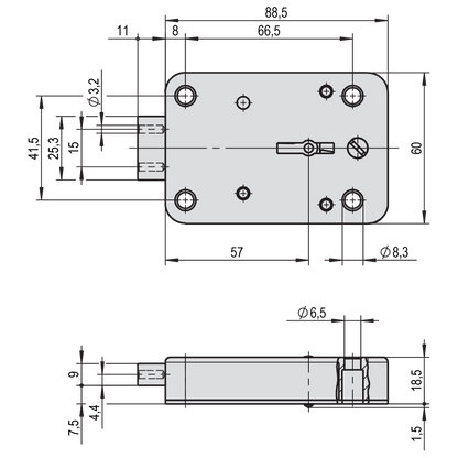 STUV Double Bitted Safe Lock