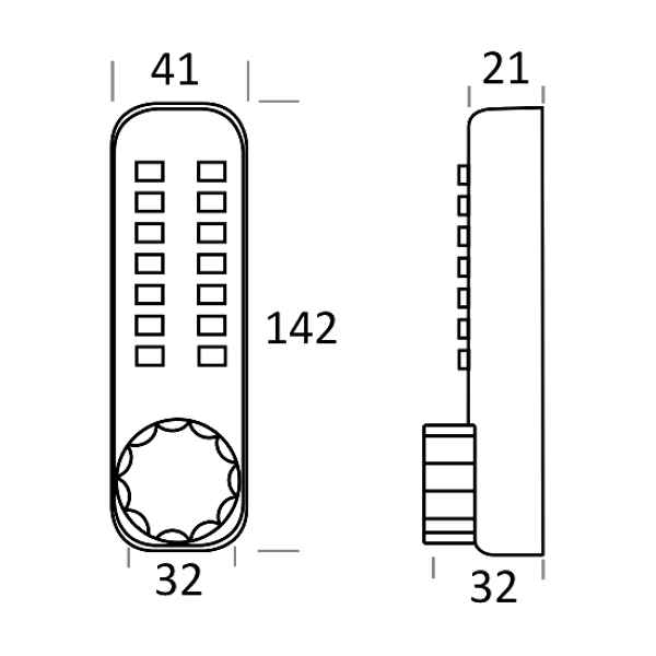 BORG LOCKS BL2601 Marine Grade Pro Digital Lock With Optional Holdback