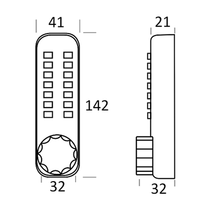 BORG LOCKS BL2601 Marine Grade Pro Digital Lock With Optional Holdback