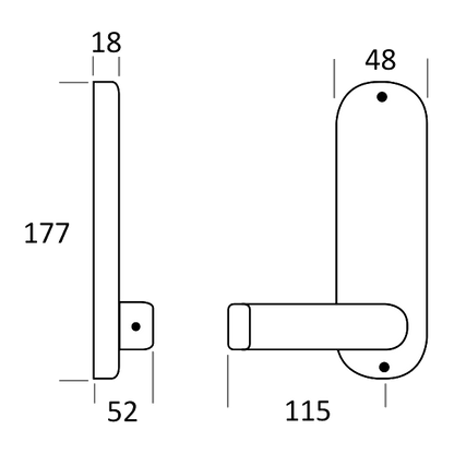 BORG LOCKS BL5401 Digital Lock With Inside Handle And 60mm Latch