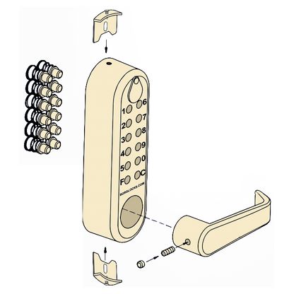 BORG LOCKS BL5400 ECP Retrofit Cu-Shield ECP Antimicrobial Digital Lock Cover