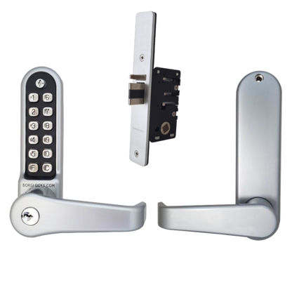 BORG LOCKS BL5702 AR ECP Lever Keypad c/w Key Override And 28mm Backset Ali Latch