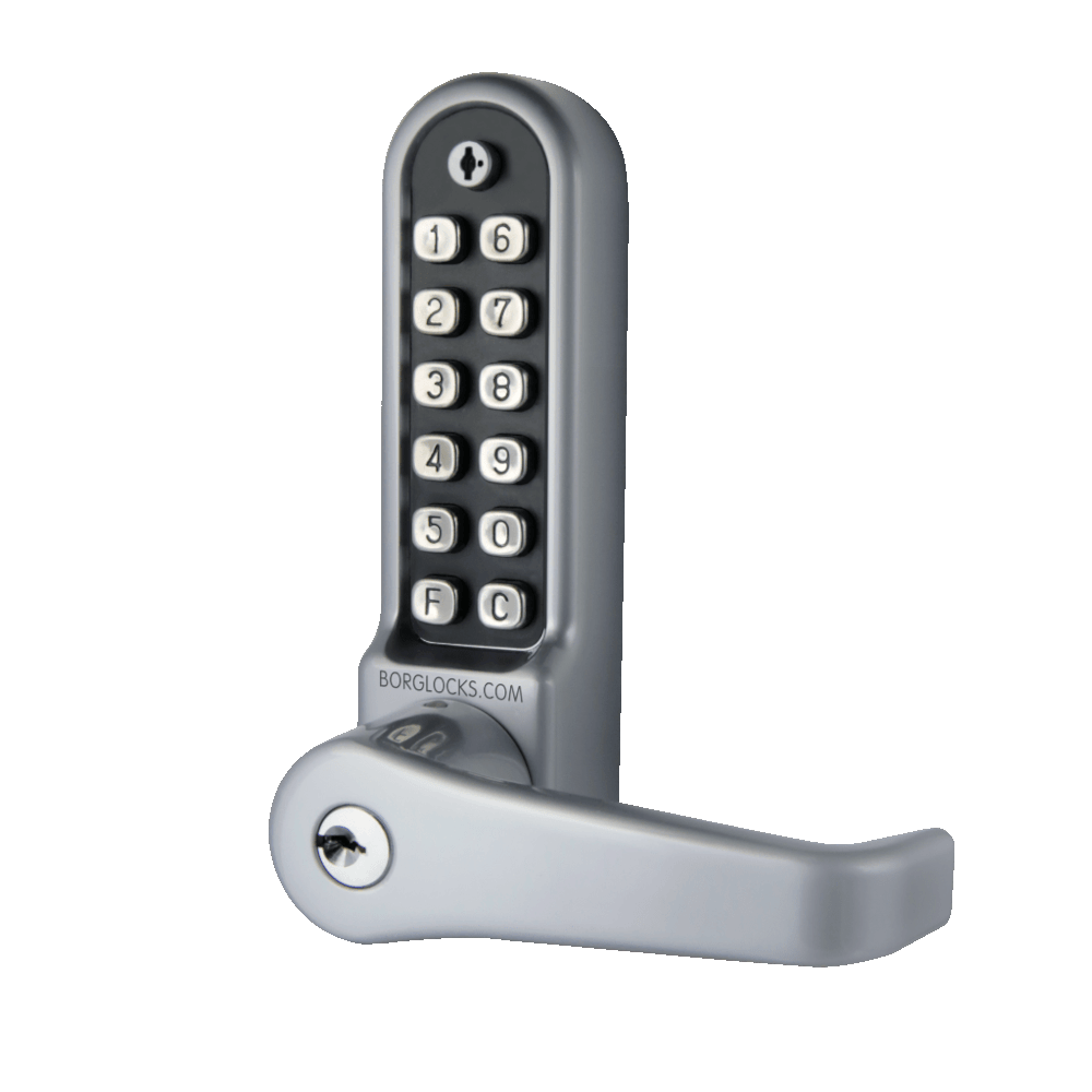 BORG LOCKS BL5702 AR ECP Lever Keypad c/w Key Override And 28mm Backset Ali Latch