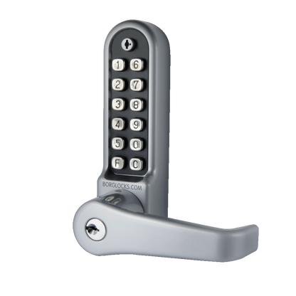 BORG LOCKS BL5702 AR ECP Lever Keypad c/w Key Override And 28mm Backset Ali Latch