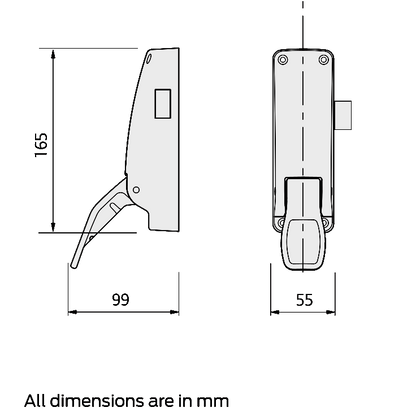 BRITON 1438E Push Pad Panic Latch