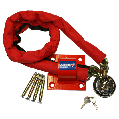 BULLDOG MC30 Chain, Padlock & Wall/Floor Anchor Kit