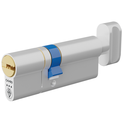 CAVEO TS007 3* Key & Turn Euro Dimple Cylinder