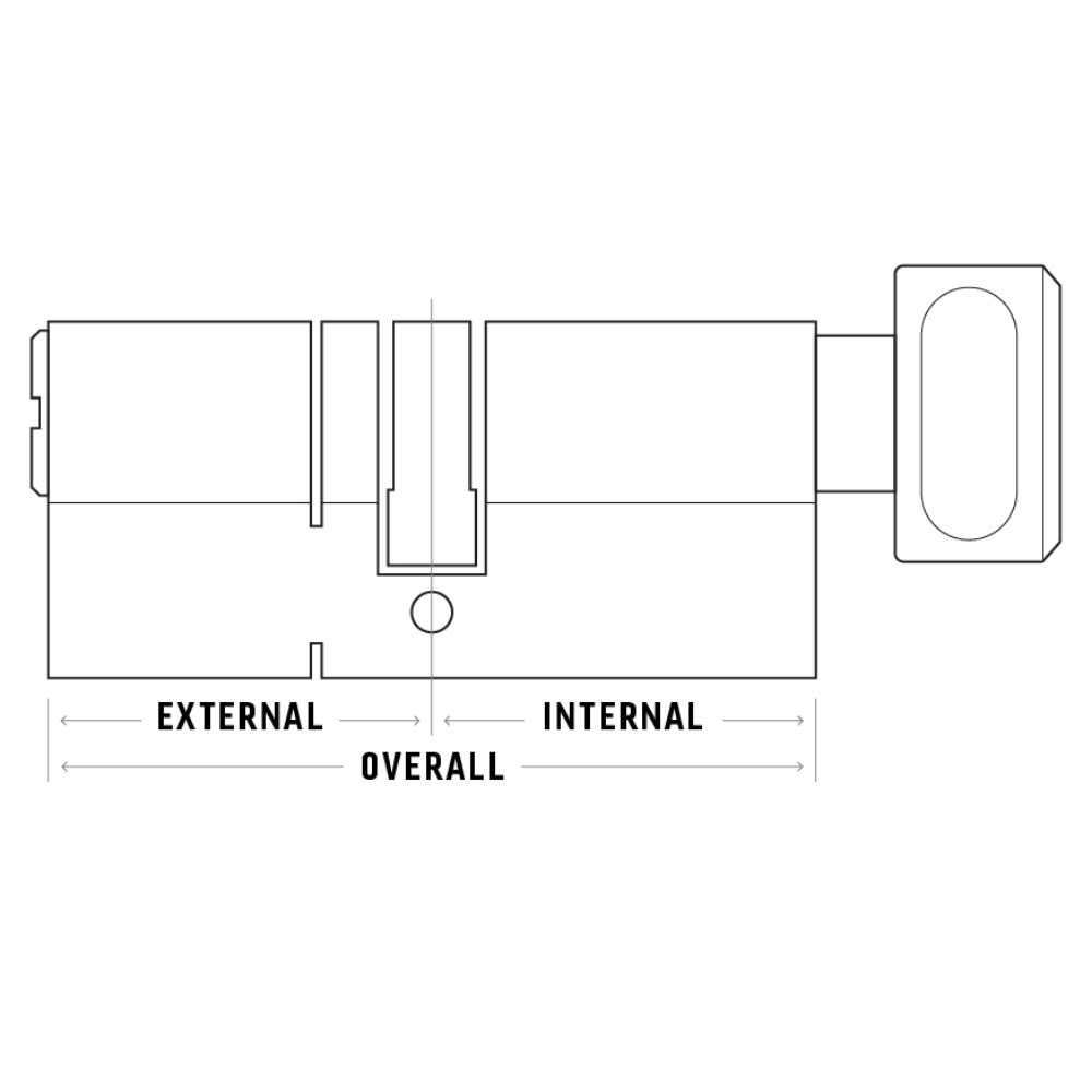 CAVEO TS007 3* Key & Turn Euro Dimple Cylinder