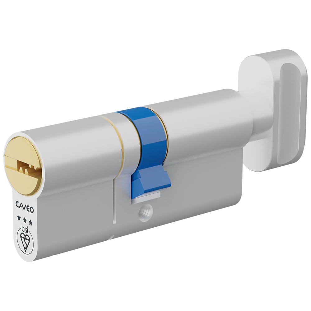 CAVEO TS007 3* Key & Turn Euro Dimple Cylinder Keyed Alike Pair