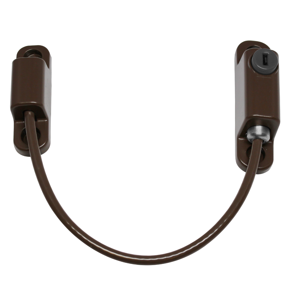 CHAMELEON 150mm Locking Window Cable Restrictor Brown