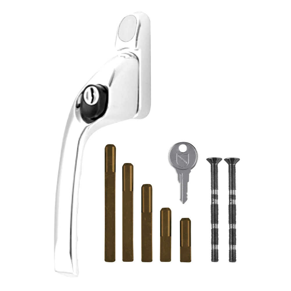 CHAMELEON Adaptable Multi Spindle Offset Window Espag Handle Left Handed - White